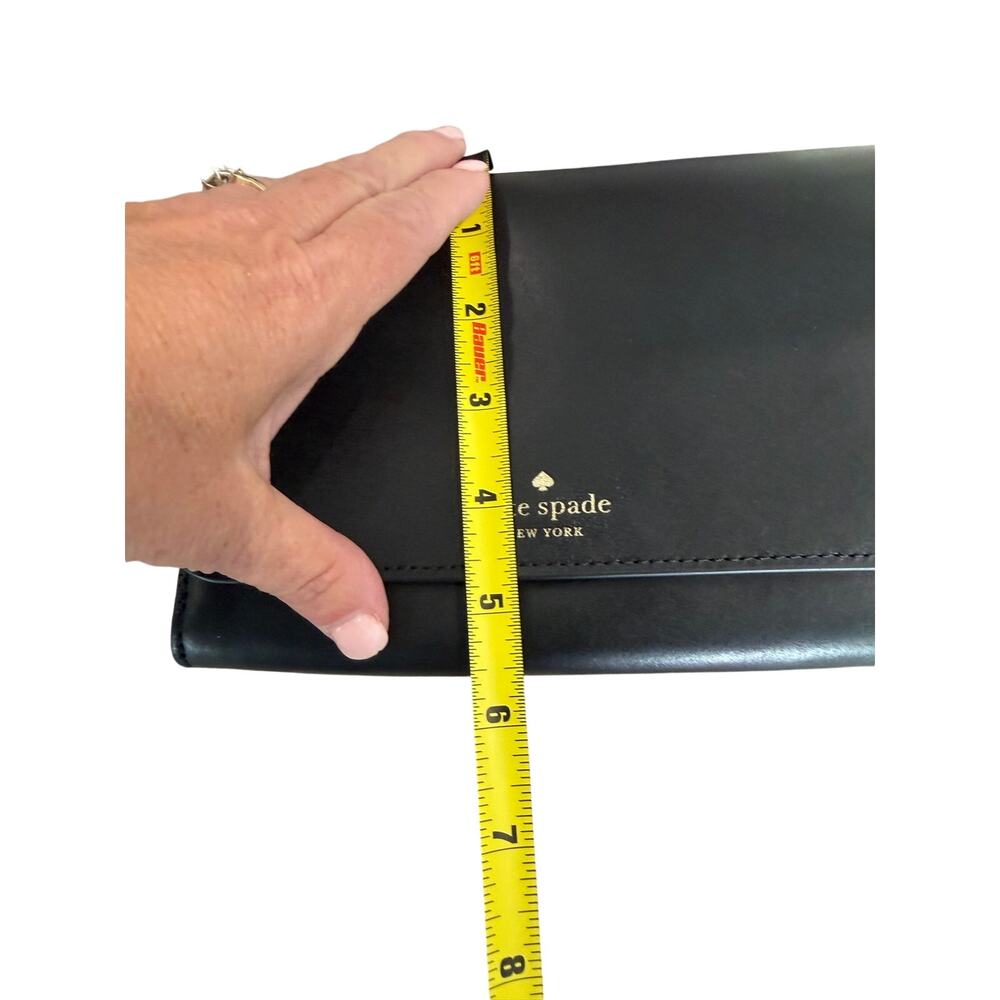 NWOT Kate Spade Kerri Crossbody Bag Black Leather Minimalist Designer - Picture 14 of 14
